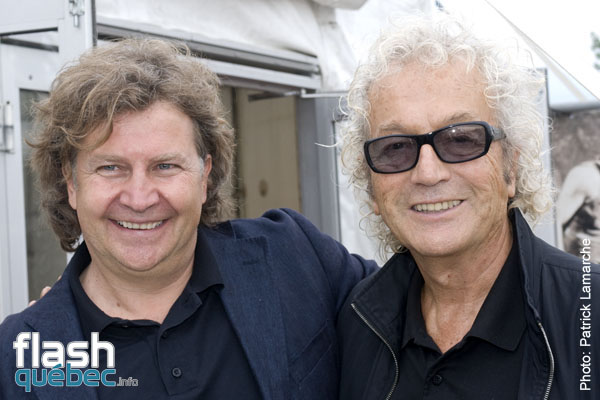 Normand Latourelle et Luc Plamondon - PremiÃ¨re du magnifique spectacle de Cavalia au Quartier dix-trente sous les chapiteaux - Aucune utilisation permise de cette image n\'est permise sans l\'autorisation Ã©crite du photographe - patrick@flashquebec.ca