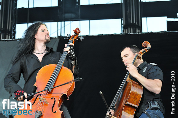 Apocalyptica - ScÃ¨ne Bell - Plaines d'Abraham - Festival d'Ã©tÃ© de QuÃ©bec - Utilisation quelle qu'elle soit  strictement interdite sans l'autorisation du photographe - franckdelage@hotmail.com