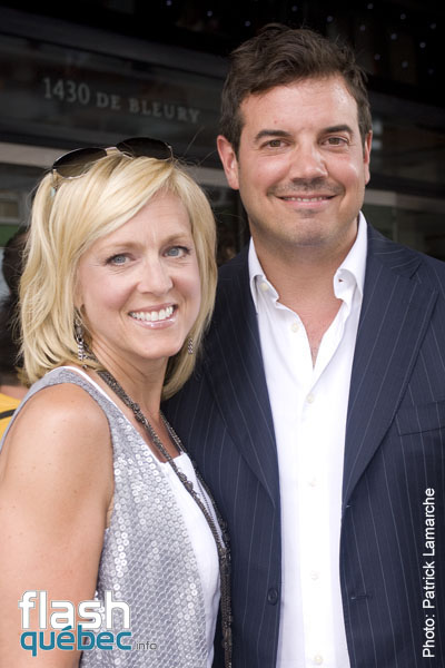 Sophie PrÃ©gent et Charles Lafortune - PremiÃ¨re tapis rouge du film: pichÃ© entre ciel et terre - Utilisation quelle qu\'elle soit strictement interdite sans l\'accord de l\'auteur - patrick@flashquebec.ca