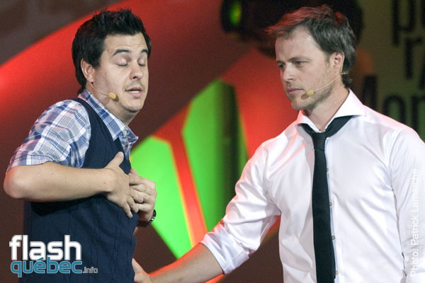 Pierre HÃ©bert et Louis Morissette - Gala Louis Morissette et Jean-FranÃ§ois Mercier - Juste pour rire 2010 - Utilisation quelle qu\'elle soit strictement interdite sans l\'accord de l\'auteur - patrick@flashquebec.ca