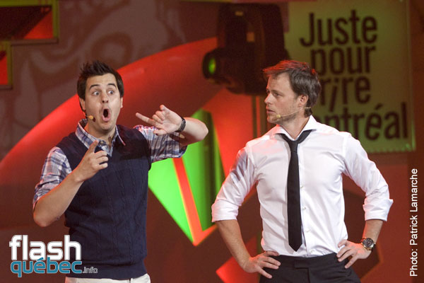 Pierre HÃ©bert et Louis Morissette - Gala Louis Morissette et Jean-FranÃ§ois Mercier - Juste pour rire 2010 - Utilisation quelle qu\'elle soit strictement interdite sans l\'accord de l\'auteur - patrick@flashquebec.ca