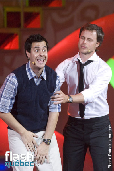 Pierre HÃ©bert et Louis Morissette - Gala Louis Morissette et Jean-FranÃ§ois Mercier - Juste pour rire 2010 - Utilisation quelle qu\'elle soit strictement interdite sans l\'accord de l\'auteur - patrick@flashquebec.ca