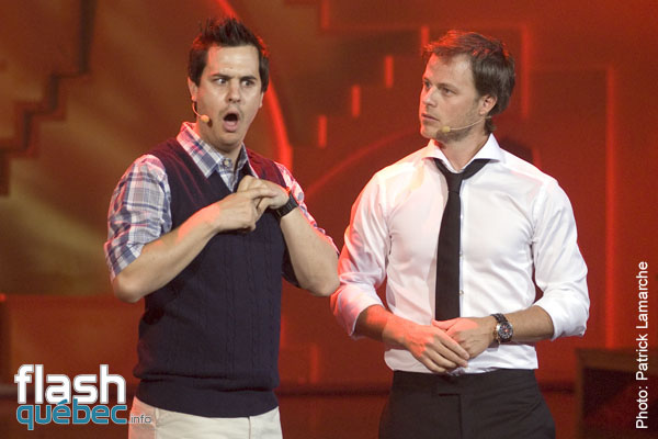 Pierre HÃ©bert et Louis Morissette - Gala Louis Morissette et Jean-FranÃ§ois Mercier - Juste pour rire 2010 - Utilisation quelle qu\'elle soit strictement interdite sans l\'accord de l\'auteur - patrick@flashquebec.ca