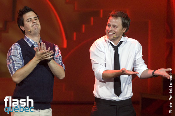 Pierre HÃ©bert et Louis Morissette - Gala Louis Morissette et Jean-FranÃ§ois Mercier - Juste pour rire 2010 - Utilisation quelle qu\'elle soit strictement interdite sans l\'accord de l\'auteur - patrick@flashquebec.ca