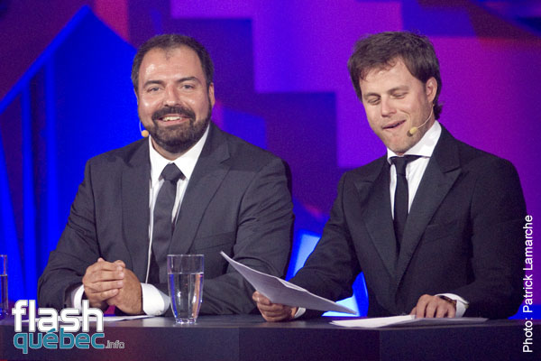 Jean-FranÃ§ois Mercier et Louis Morissette - Gala Louis Morissette et Jean-FranÃ§ois Mercier - Juste pour rire 2010 - Utilisation quelle qu'elle soit strictement interdite sans l'accord de l'auteur - patrick@flashquebec.ca
