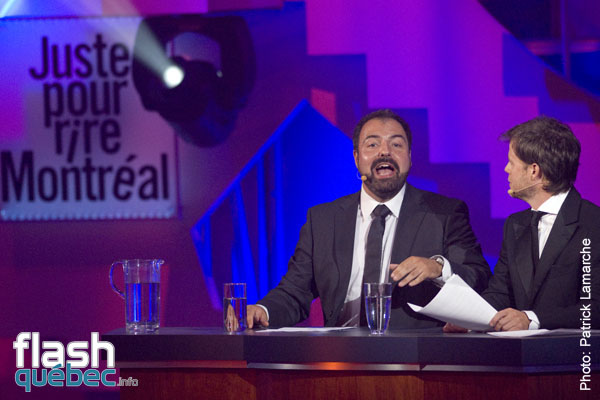 Jean-FranÃ§ois Mercier et Louis Morissette - Gala Louis Morissette et Jean-FranÃ§ois Mercier - Juste pour rire 2010 - Utilisation quelle qu'elle soit strictement interdite sans l'accord de l'auteur - patrick@flashquebec.ca