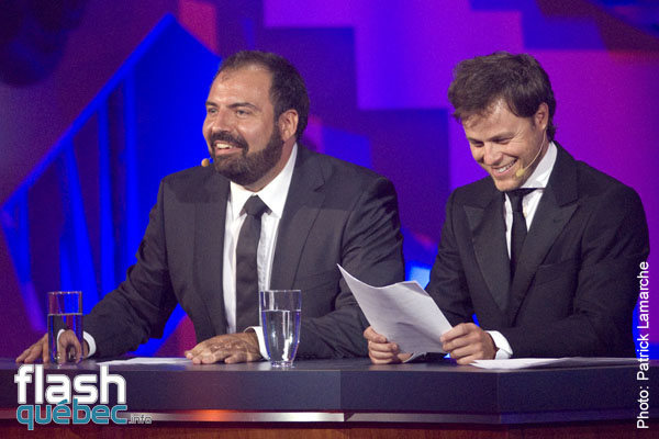 Jean-FranÃ§ois Mercier et Louis Morissette - Gala Louis Morissette et Jean-FranÃ§ois Mercier - Juste pour rire 2010 - Utilisation quelle qu'elle soit strictement interdite sans l'accord de l'auteur - patrick@flashquebec.ca