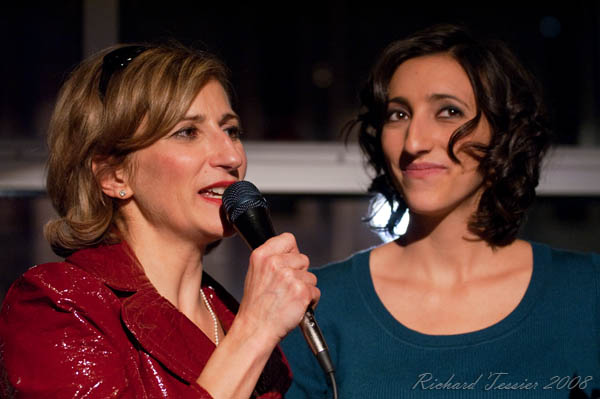 Avec sa fille Florence K. Lancement du 13eme album de Natalie Choquette -Terra Mia- au Suzo Resto Lounge de Montreal, le 27 novembre 2008.