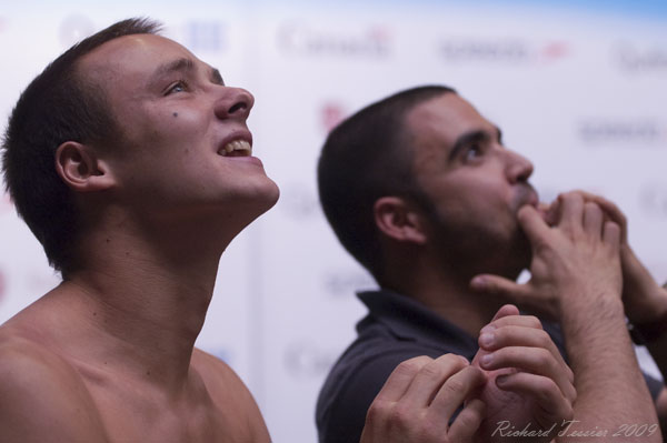 KONICA MINOLTA DIGITAL CAMERA;02 mai 2009; Alexandre Despatie - Canada; Canada; Centre sportif du stade olympique; Coupe Canada 2009; Montreal; Province de Quebec; Ross Reuben - Canada