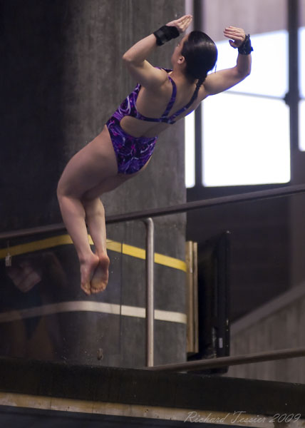 KONICA MINOLTA DIGITAL CAMERA;02 mai 2009; Canada; Centre sportif du stade olympique; Coupe Canada 2009; entrainement; Meaghan Benfeito - Canada; Montreal; Province de Quebec; Reuben Ross - Canada; Roseline Filion - Canada; Ãmilie Heymans - Canada