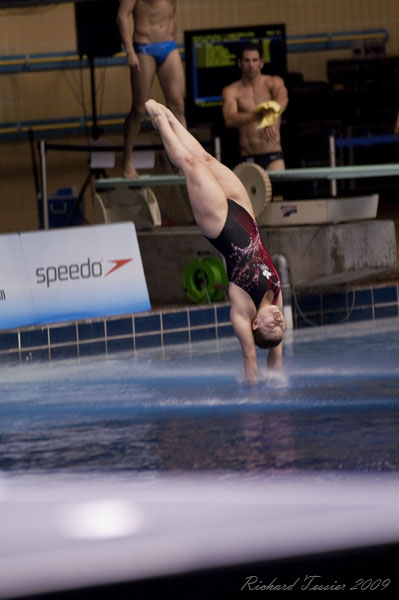KONICA MINOLTA DIGITAL CAMERA;02 mai 2009; Canada; Centre sportif du stade olympique; Coupe Canada 2009; entrainement; Meaghan Benfeito - Canada; Montreal; Province de Quebec; Reuben Ross - Canada; Roseline Filion - Canada; Ãmilie Heymans - Canada