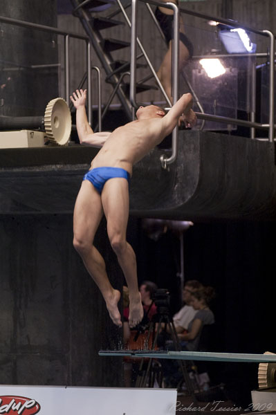 KONICA MINOLTA DIGITAL CAMERA;02 mai 2009; Canada; Centre sportif du stade olympique; Coupe Canada 2009; entrainement; Meaghan Benfeito - Canada; Montreal; Province de Quebec; Reuben Ross - Canada; Roseline Filion - Canada; Ãmilie Heymans - Canada