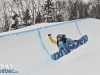 Entrainement en vue de la finale de la Coupe du Monde LG/FIS de Half-Pipe, dans le cadre du Snowboard Jamboree 2011, le jeudi 17 fevrier 2011, a Quebec. Utilisation quelle qu'elle soit strictement interdite sans l'accord de l'auteur franck2lage@gmail.com